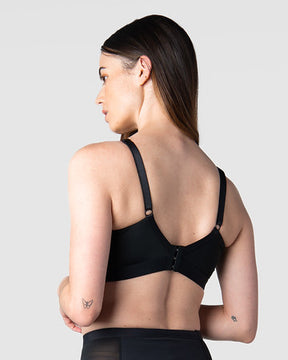 Infinite Black T-Shirt Nursing Bra - Wirefree