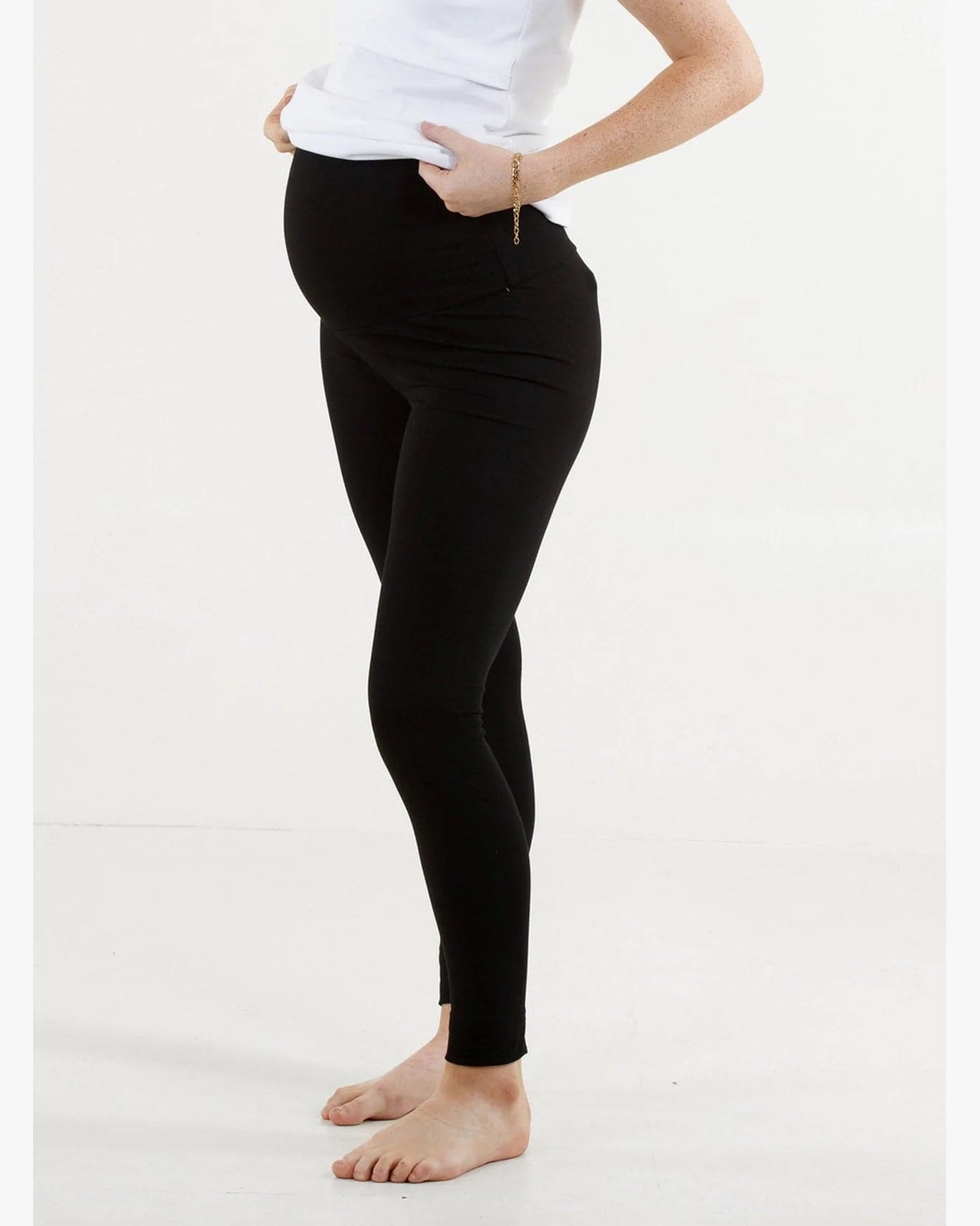 Maternity Basic Cotton Legging - Black
