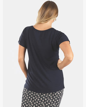 Reversible Maternity T-Shirt - Navy