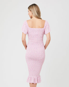 Selma Shirred Dress - Pink