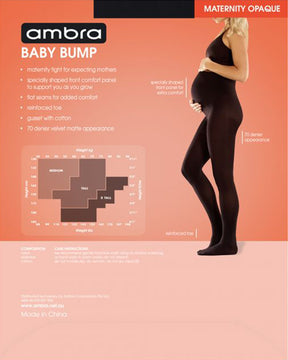 Baby Bump Maternity Tights - Opaque 70 Denier