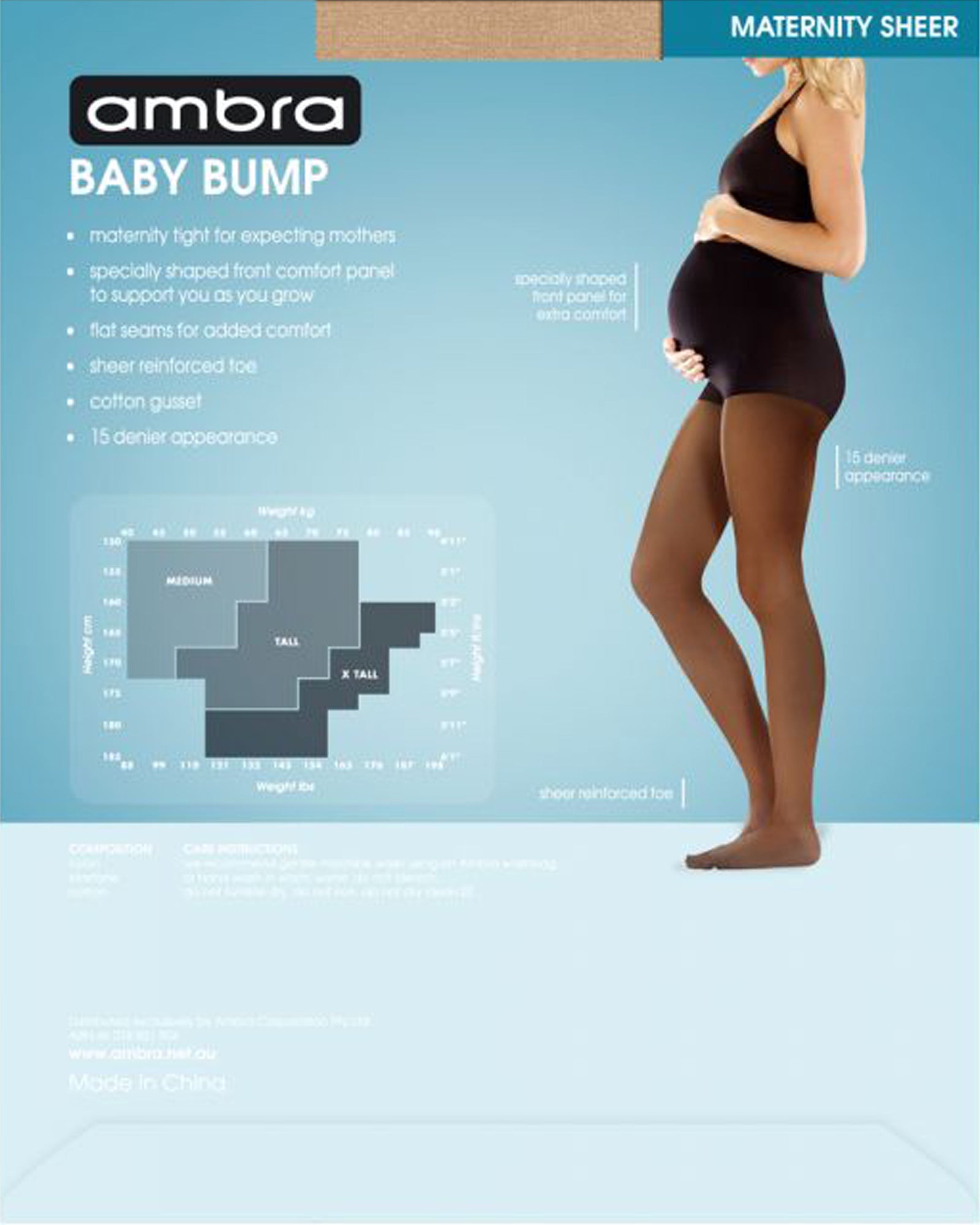 Cadenshae Maternity Leggings – Classic Full Length Black