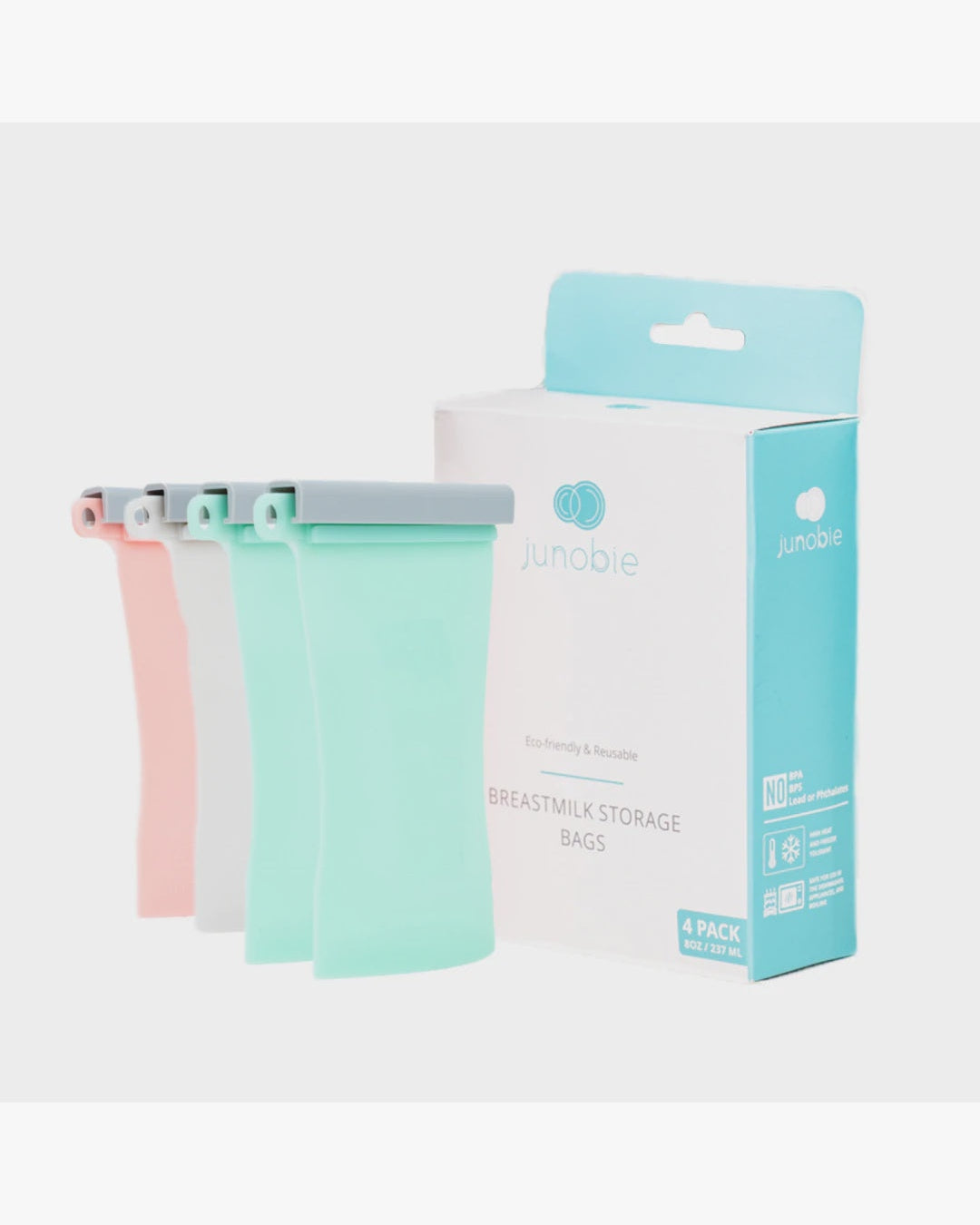 Junobie Reusable Silicone Breastmilk Storage Bags- 4pk