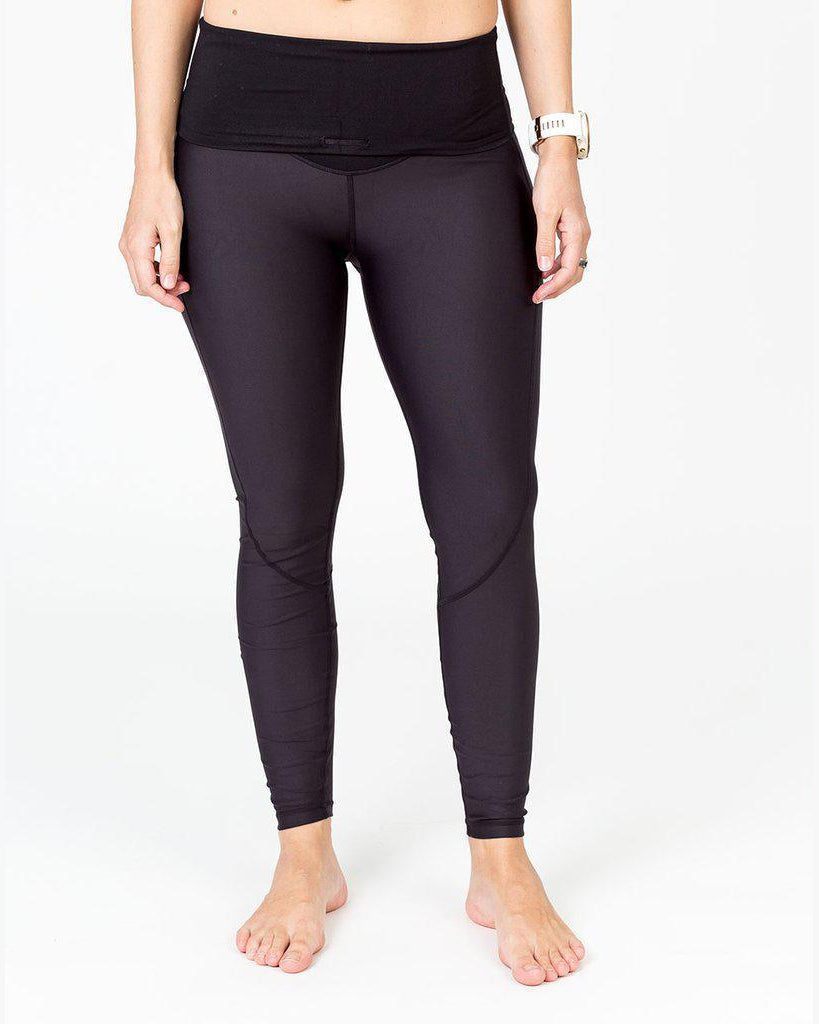 Cadenshae Classic Active Maternity Leggings - Cropped Length in Black