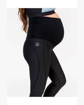 Maternity leggings - Classic Full Length Black-YUM MUM TUM