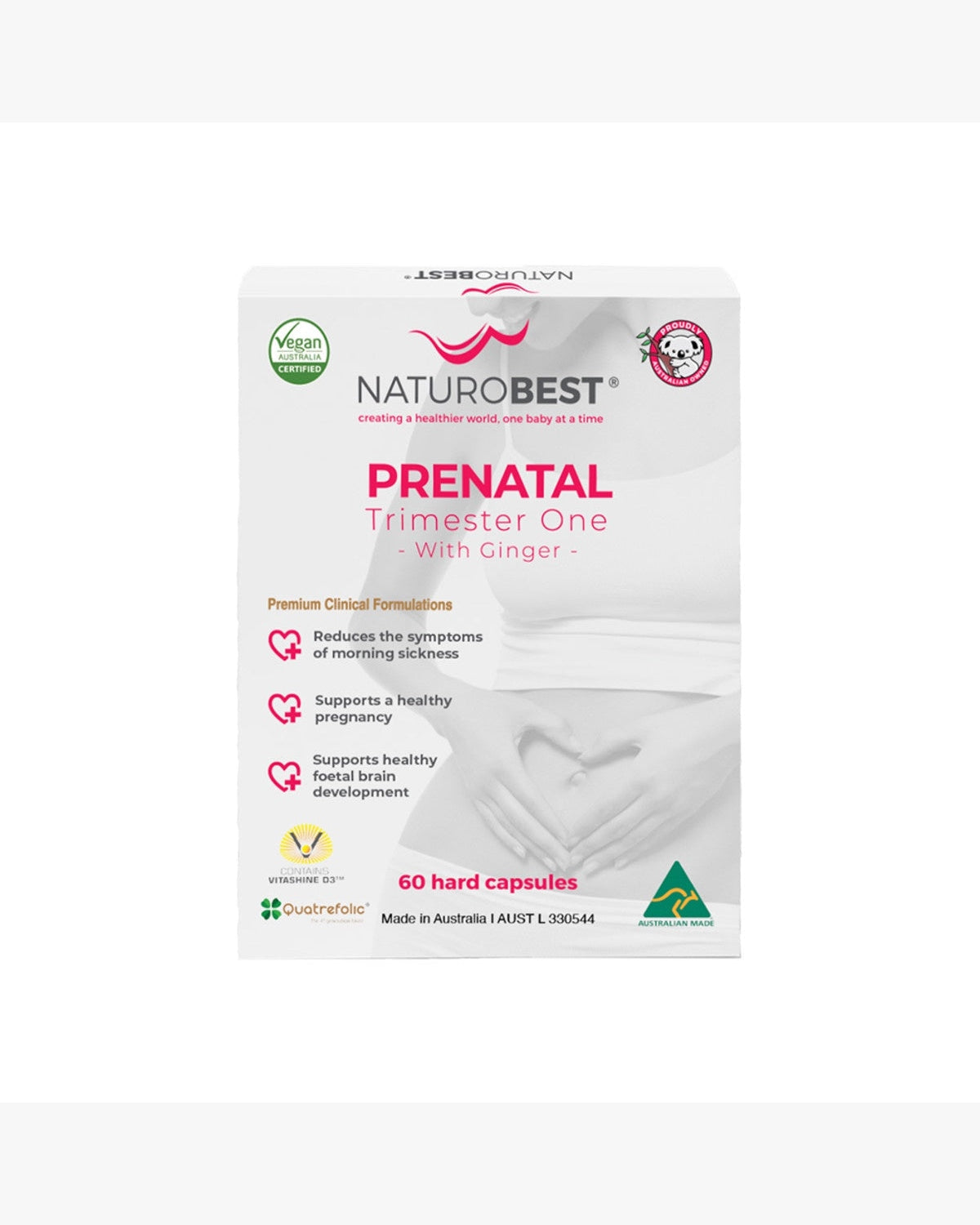 NaturoBest Prenatal Trimester One with Ginger 60c