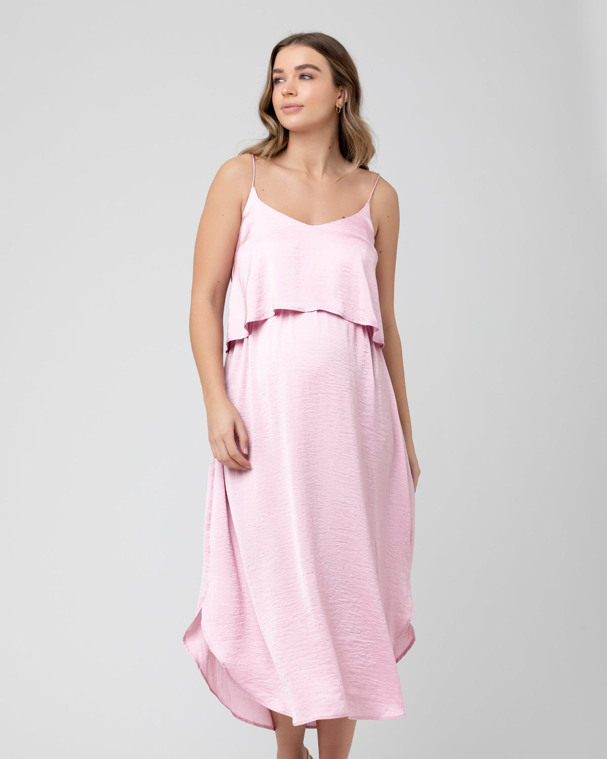 Nursing Slip Dress - Pink
