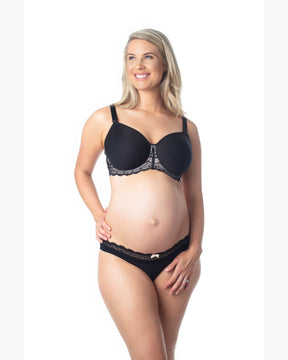 Obsession Black Contour Nursing Bra - Flexi Underwire-YUM MUM TUM