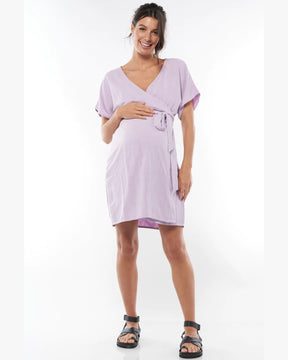 Wrap Around You Mini Dress - Lilac